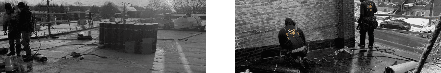 Travaux de réparation de toiture à Laval pour assurer une étanchéité et une protection durables.